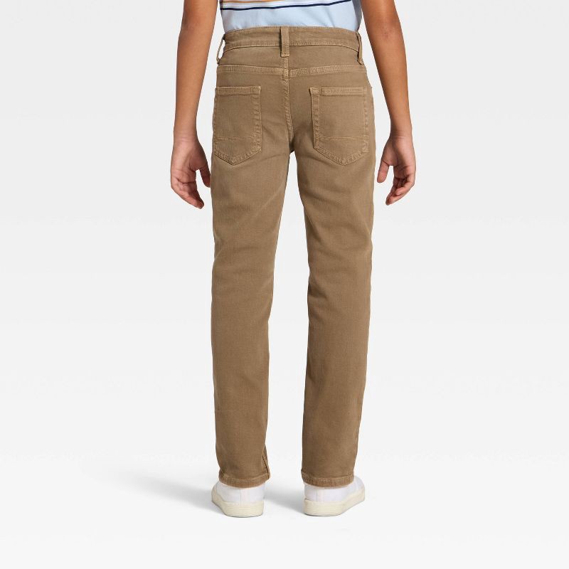 slide 2 of 3, Boys' Slim Fit Jeans - Cat & Jack™ Brown 12, 1 ct
