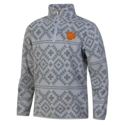 NCAA Clemson Tigers Boys' 1/4 Zipped Pullover Shirt - XS