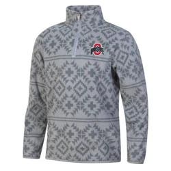 NCAA Ohio State Buckeyes Boys' 1/4 Zipped Pullover Shirt - S