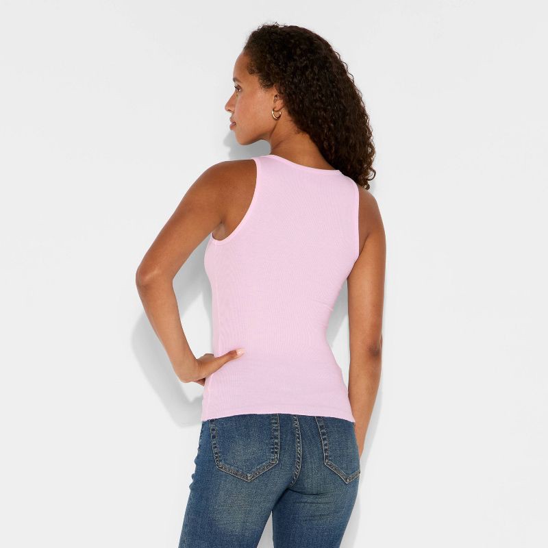 slide 3 of 3, Women's 90's Tank Top - Wild Fable™ Light Pink XL, 1 ct