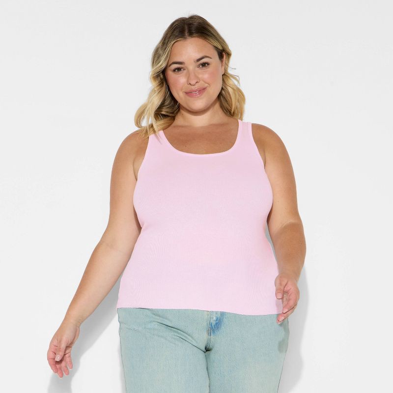 slide 2 of 3, Women's 90's Tank Top - Wild Fable™ Light Pink XXL, 1 ct