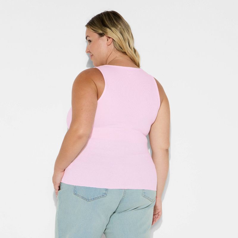 slide 3 of 3, Women's 90's Tank Top - Wild Fable™ Light Pink XXL, 1 ct