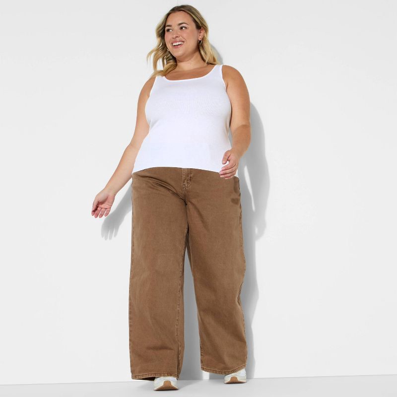 slide 1 of 3, Women's 90's Tank Top - Wild Fable™ White XXL, 1 ct