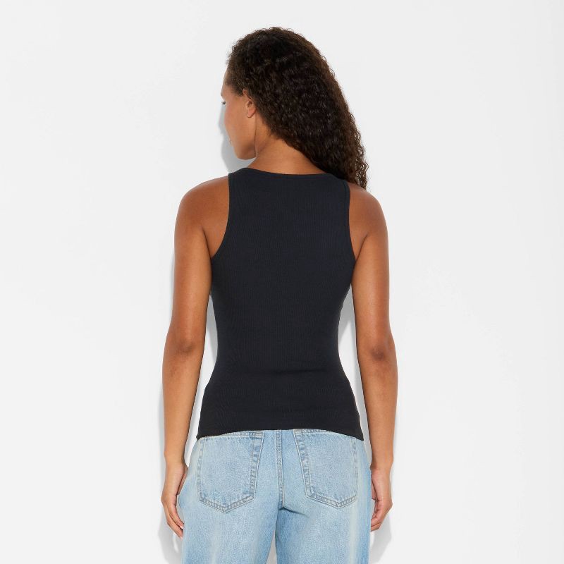 slide 3 of 3, Women's 90's Tank Top - Wild Fable™ Black XS, 1 ct