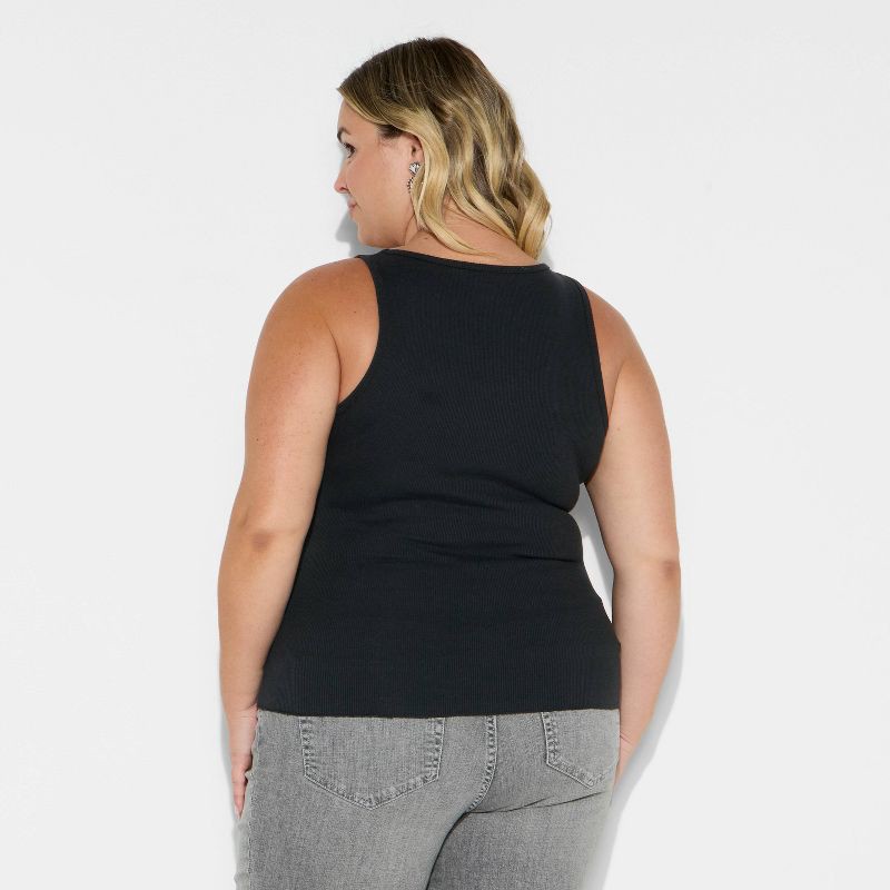 slide 3 of 3, Women's 90's Tank Top - Wild Fable™ Black XXL, 1 ct