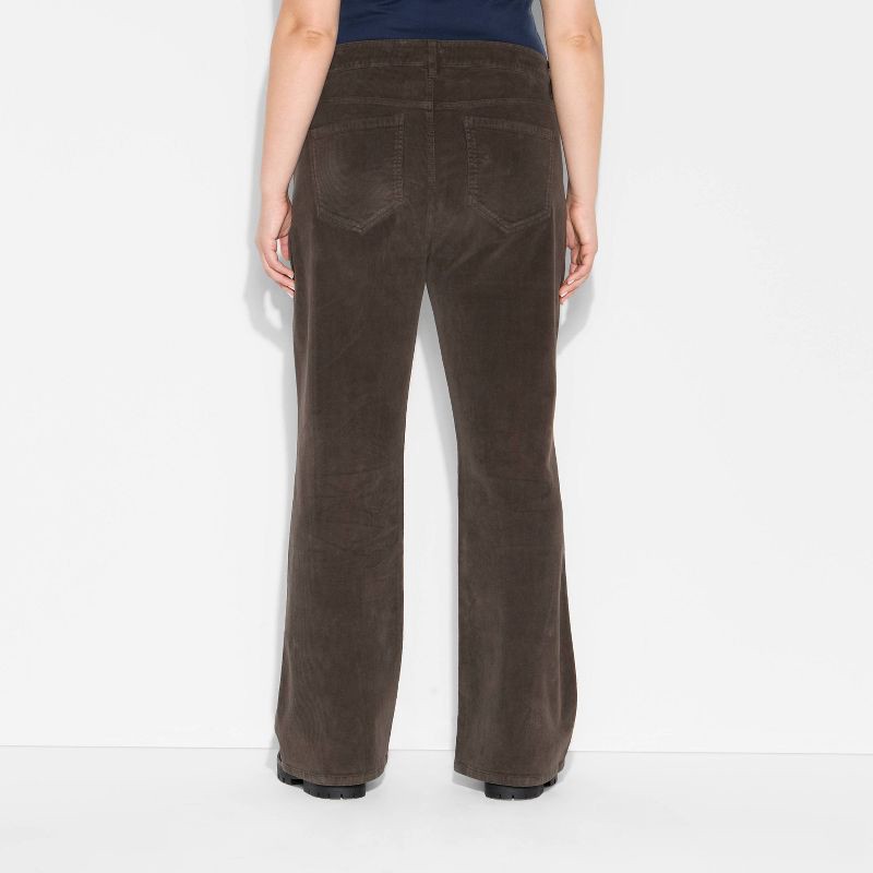 slide 3 of 3, Women's Corduroy Slim Boot Pants - Wild Fable™ Brown XXL, 1 ct