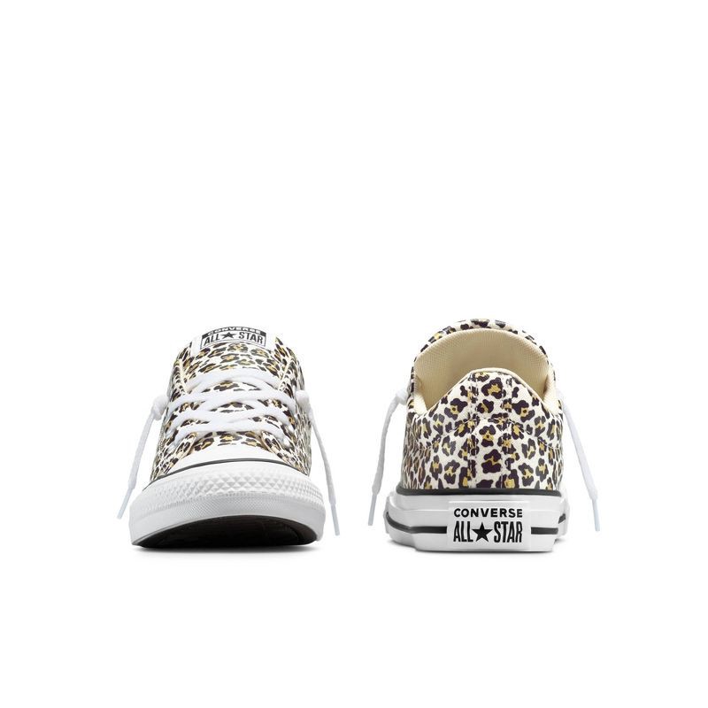 slide 6 of 8, Converse Kids' Street Low Cheetah Sneakers - Cream 2, 1 ct