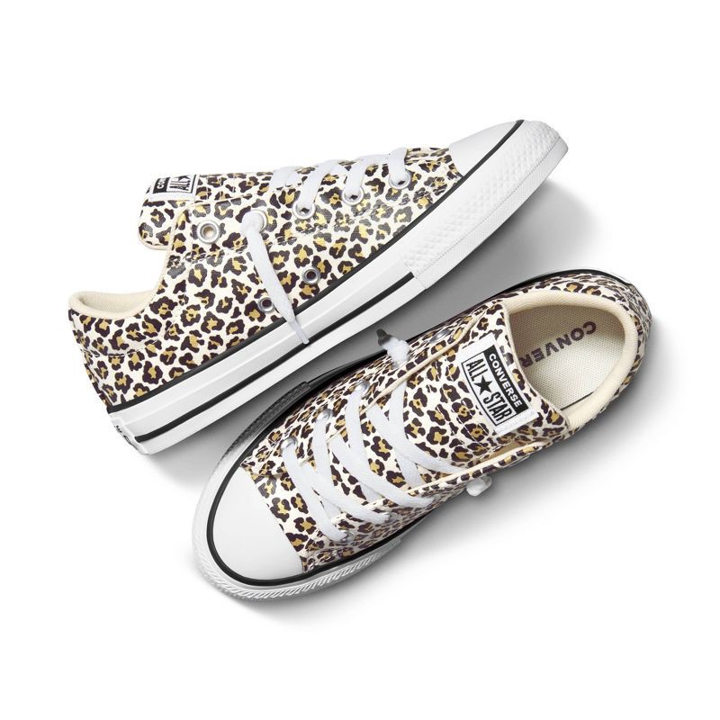 slide 2 of 8, Converse Kids' Street Low Cheetah Sneakers - Cream 2, 1 ct