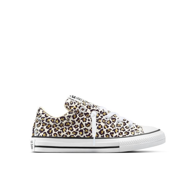 slide 2 of 8, Converse Kids' Street Low Cheetah Sneakers - Cream 3, 1 ct