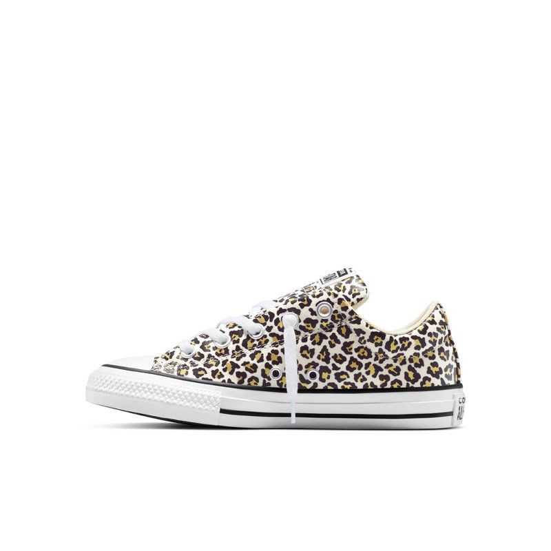 slide 6 of 8, Converse Kids' Street Low Cheetah Sneakers - Cream 3, 1 ct