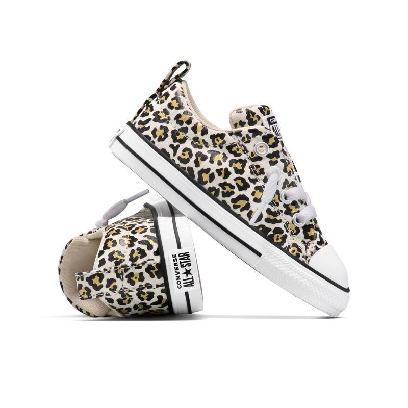 slide 8 of 8, Converse Toddler Street Low Slip-On Cheetah Sneakers - Light Brown 6T, 1 ct
