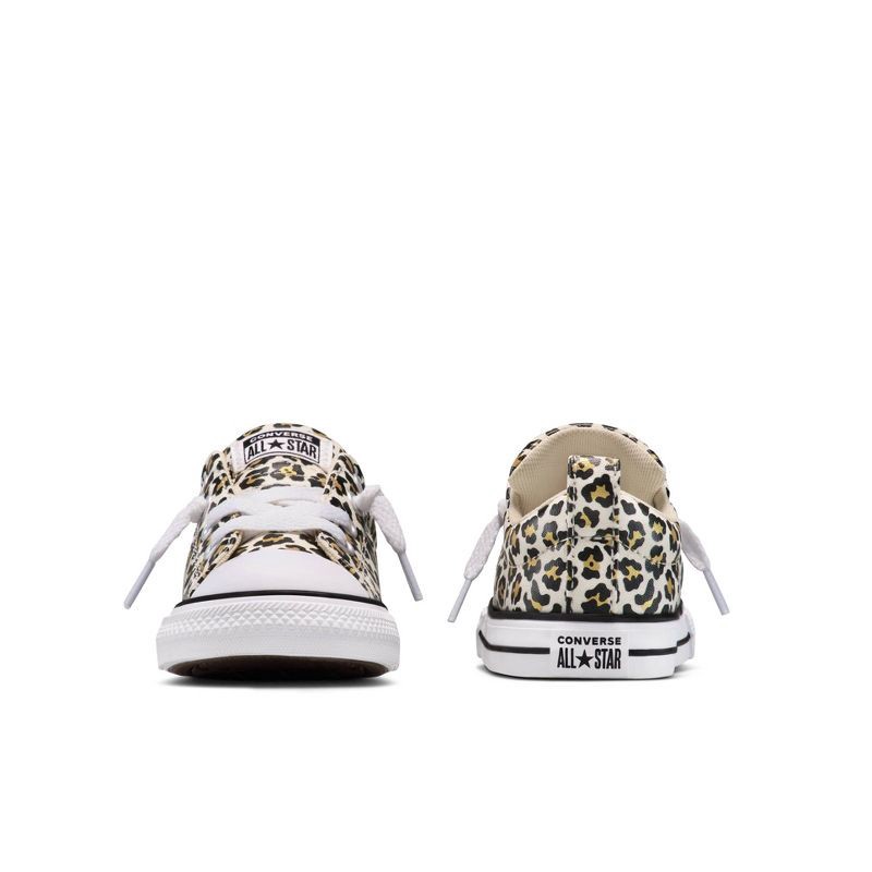 slide 7 of 8, Converse Toddler Street Low Slip-On Cheetah Sneakers - Light Brown 8T, 1 ct