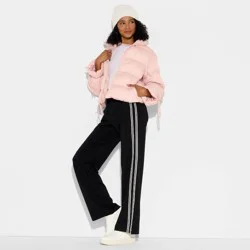 Women's Bow Puffer Jacket - Wild Fable™ Pink M