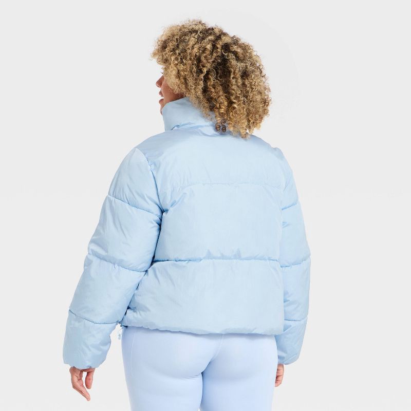 slide 5 of 5, Women's Puffer Jacket - All In Motion™ Light Blue L, 1 ct