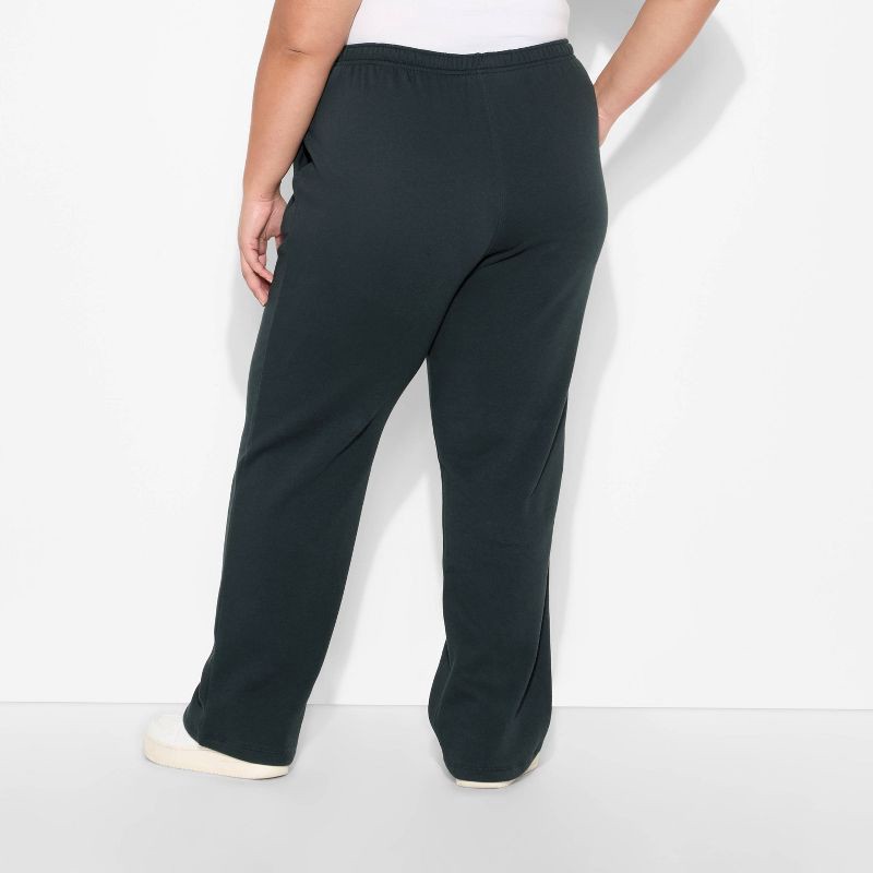 slide 3 of 3, Women's Mid-Rise Slim Straight Sweatpants - Wild Fable™ Hematite XXL, 1 ct