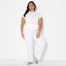 Women's Mid-Rise Slim Straight Sweatpants - Wild Fable™ Heather Gray XXL