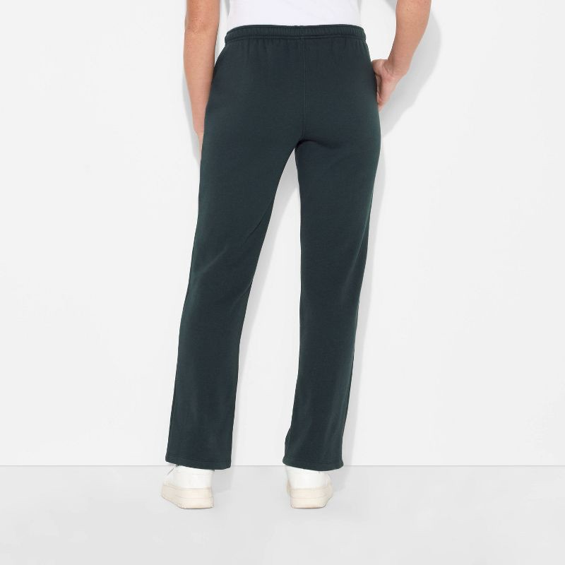 slide 3 of 3, Women's Mid-Rise Slim Straight Sweatpants - Wild Fable™ Hematite XXS, 1 ct