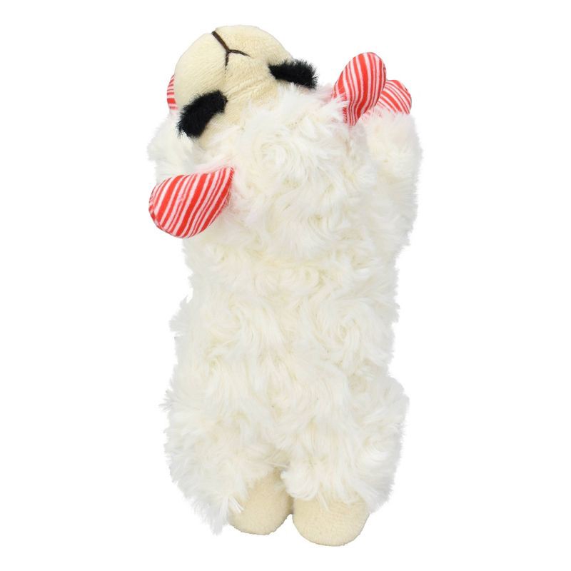 slide 5 of 6, Multipet Lamb Chop with Holiday Print Paws and Ears Dog Interactive Plush Toy, 1 ct