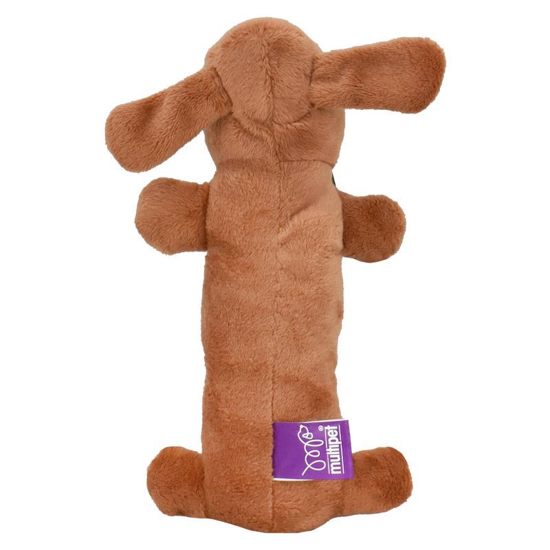 slide 2 of 4, Multipet Gingerbread Loofa Dog Interactive Plush Toy, 1 ct
