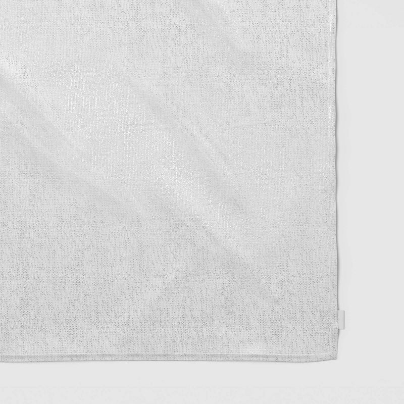 slide 3 of 3, 104"x60" Metallic Lurex Tablecloth - Threshold™, 1 ct