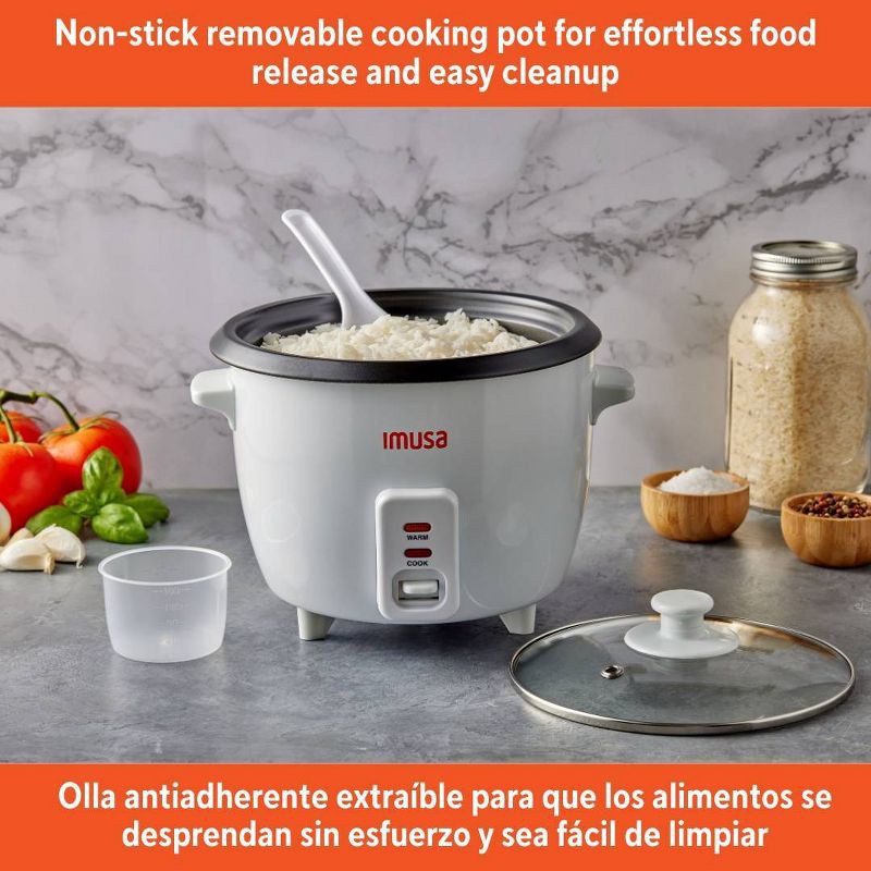 slide 3 of 7, IMUSA 10 Cup Rice Cooker White, 1 ct