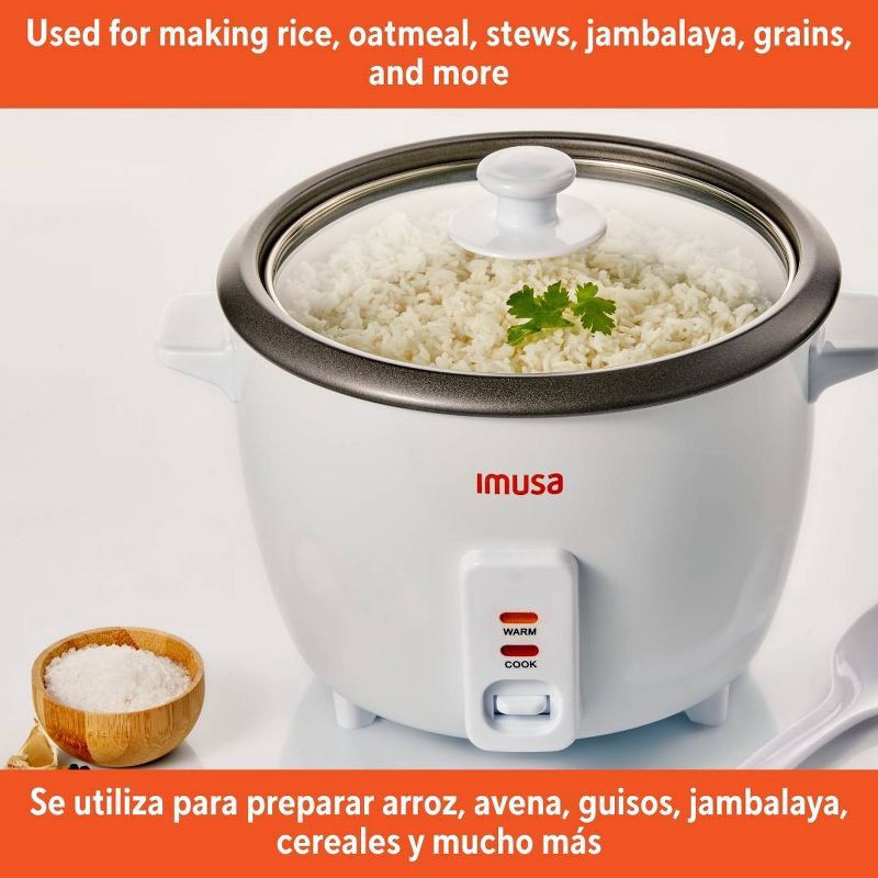 slide 6 of 7, IMUSA 10 Cup Rice Cooker White, 1 ct