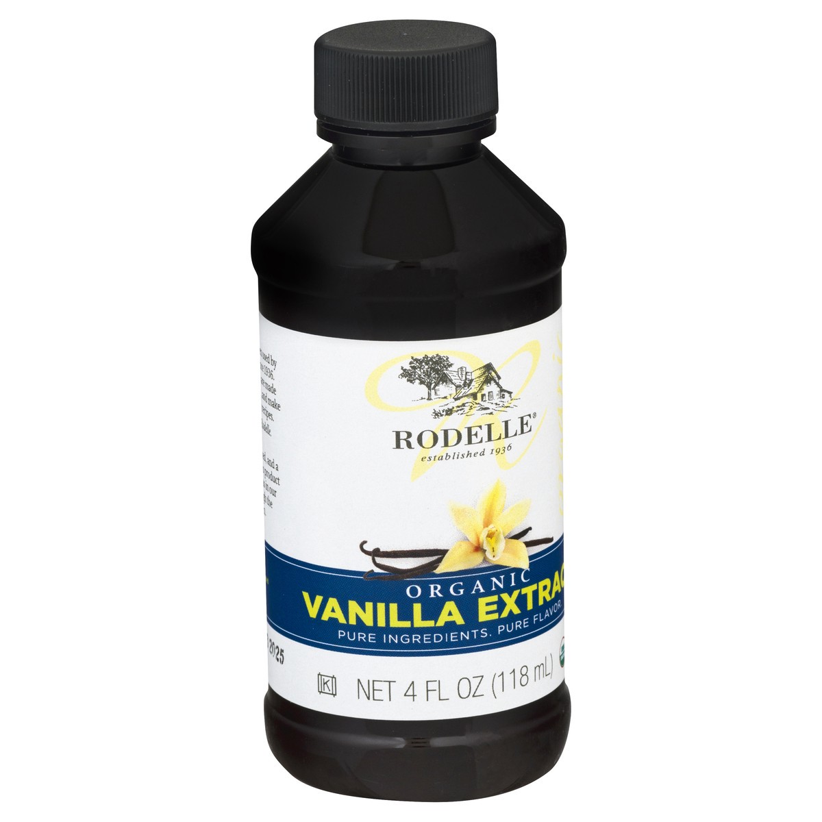 slide 8 of 9, Rodelle Organic Pure Vanilla Extract, 4 fl oz