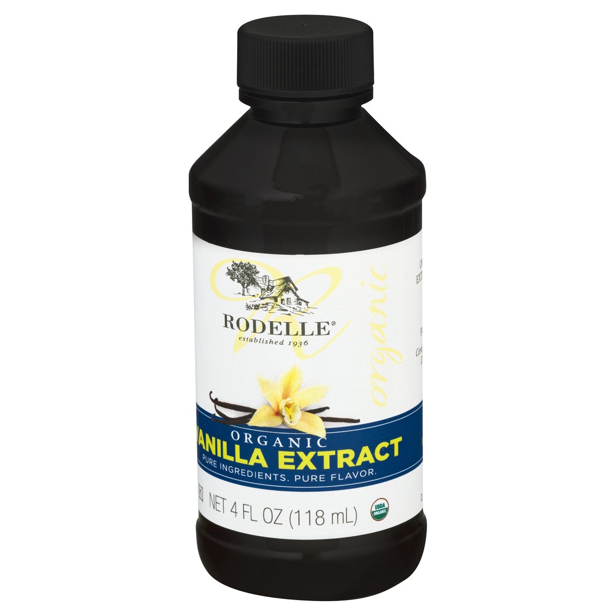 slide 2 of 9, Rodelle Organic Pure Vanilla Extract, 4 fl oz