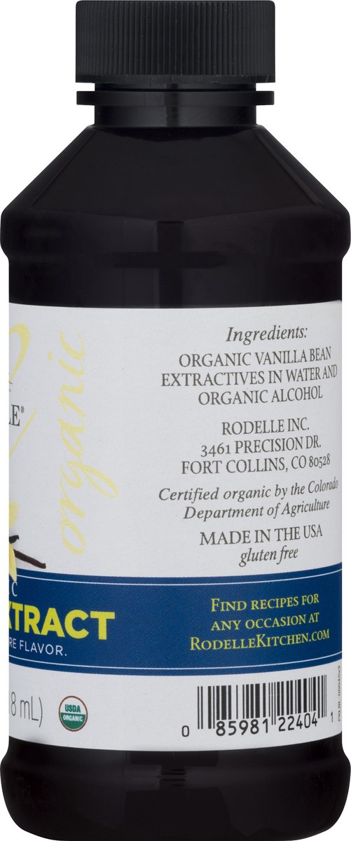 slide 5 of 9, Rodelle Organic Pure Vanilla Extract, 4 fl oz