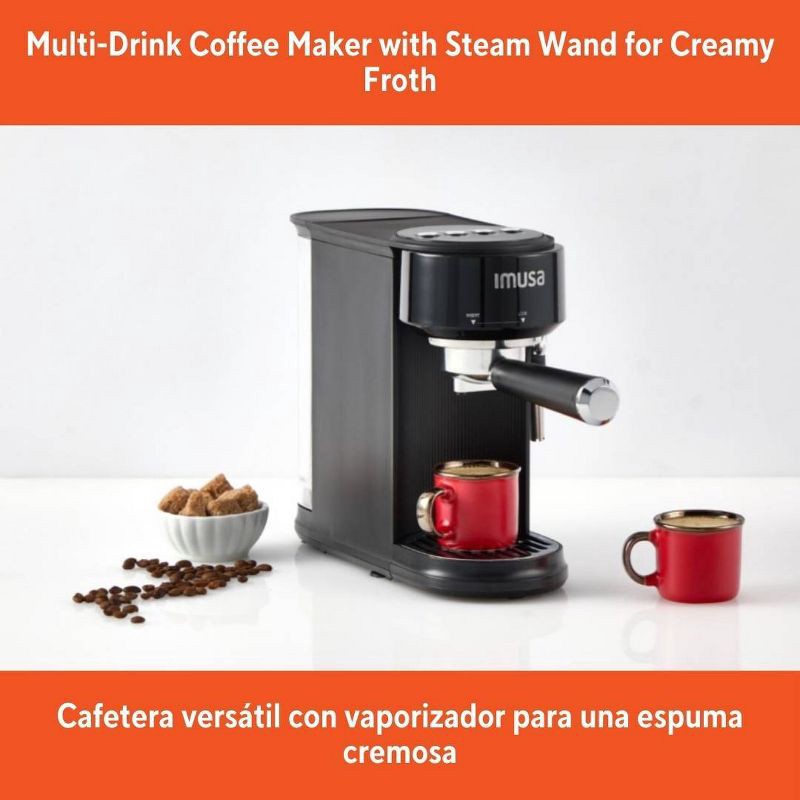 slide 5 of 7, IMUSA SlimBrew Espresso Cappuccino Maker, 1 ct