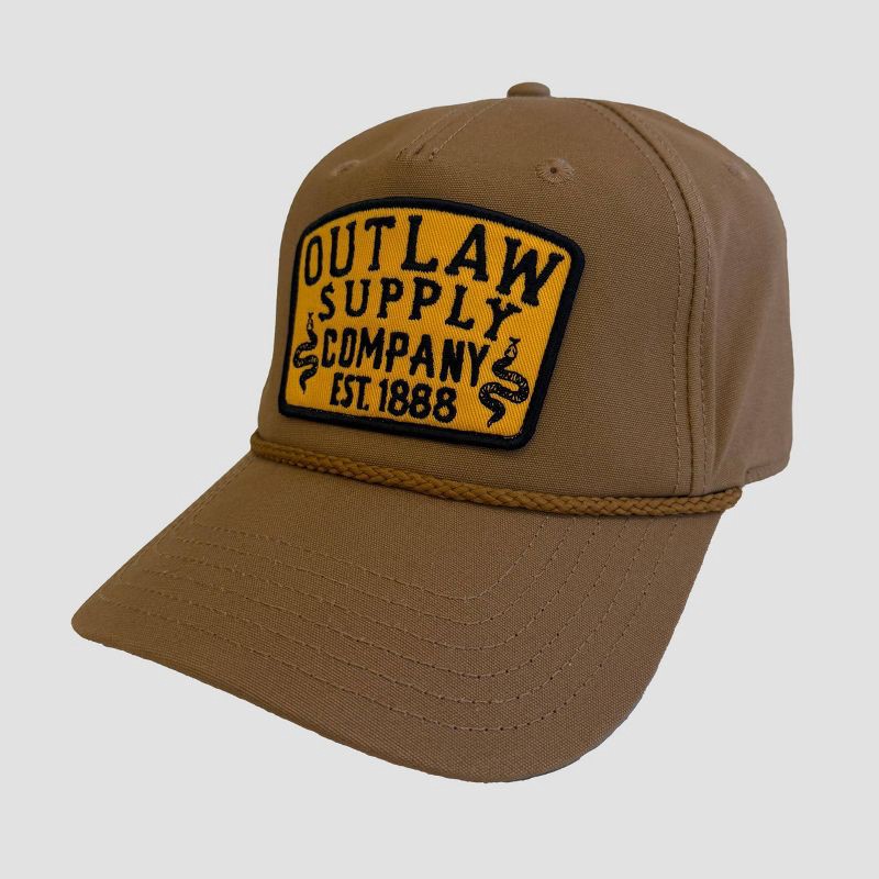 slide 3 of 4, Mad Engine Men's Outlaw Supply Co. Baseball Hat - Brown, 1 ct