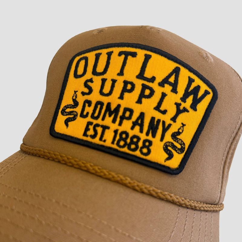 slide 4 of 4, Mad Engine Men's Outlaw Supply Co. Baseball Hat - Brown, 1 ct
