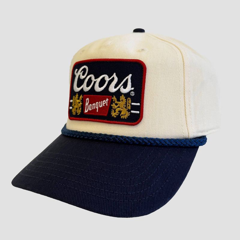 slide 3 of 4, Men's Coors Baseball Hat - Cream/Navy, 1 ct