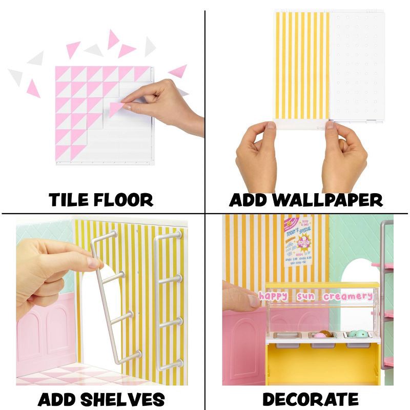 slide 3 of 7, MGA's Miniverse Make It Mini Spaces Ice Cream Shop, Building Set, 1 ct