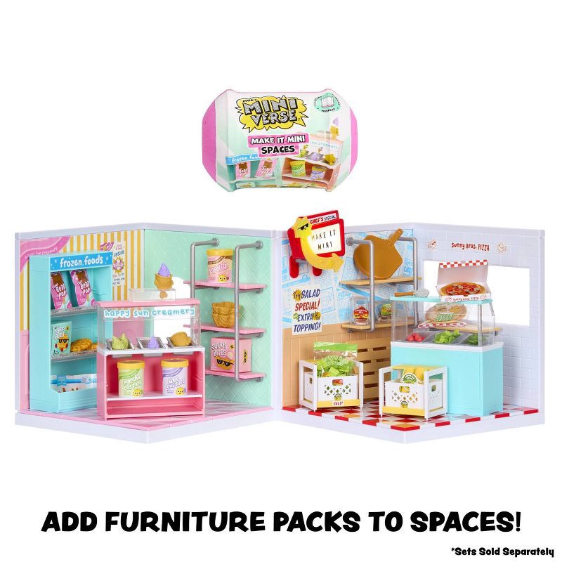 slide 7 of 7, MGA's Miniverse Make It Mini Spaces Ice Cream Shop, Building Set, 1 ct