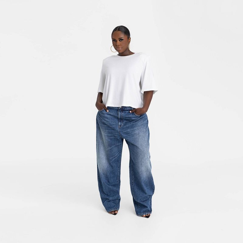 slide 3 of 3, KBB by KAHLANA Women's Short Sleeve T-Shirt 'The Trice Tee' - White XXL, 1 ct