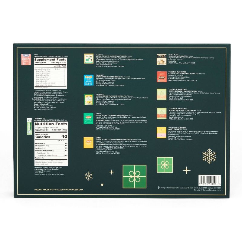 slide 4 of 5, 12 Days of Tea Gift Set - 11ct, 11 ct