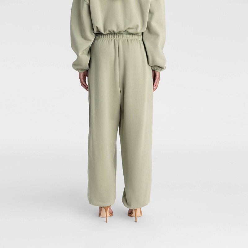 slide 2 of 3, KBB by KAHLANA Women's High-Rise Straight Leg 'The Dwayne Sweats' - Olive Green XS, 1 ct