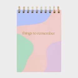 Top Things to Remember 5"x7" 192 Pages Spiral College Notebook - Spritz™
