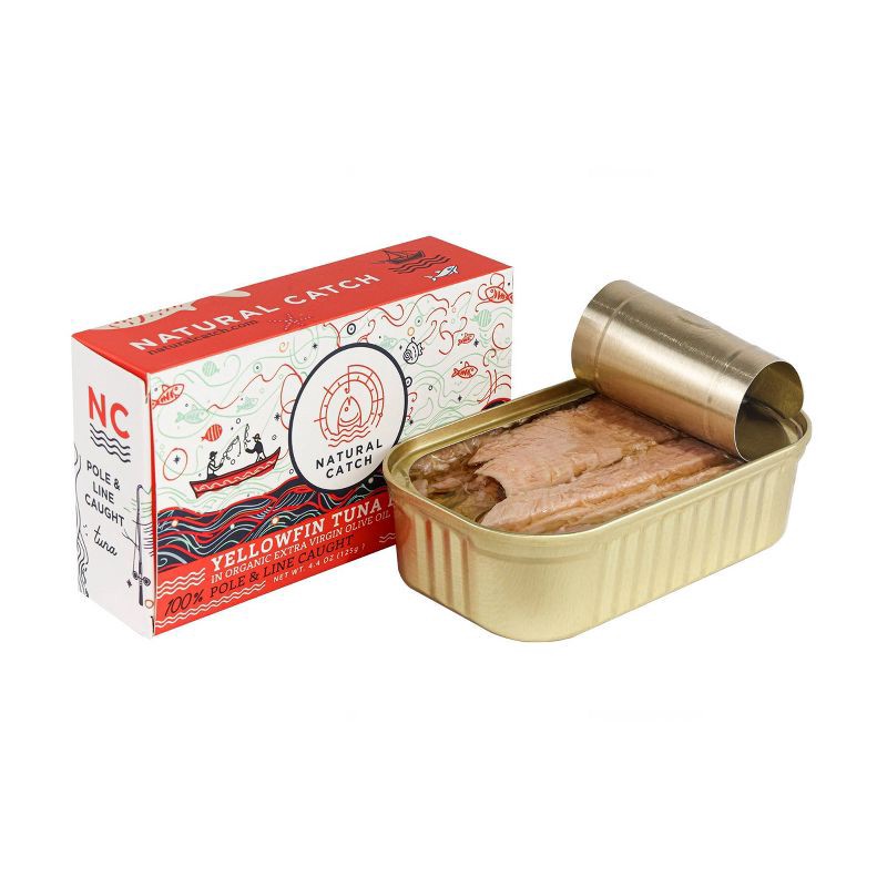 slide 2 of 3, Natural Catch Yellowfin Tuna Filets In Organic Extra Virgin Olive Oil - 4.4oz, 4.4 oz