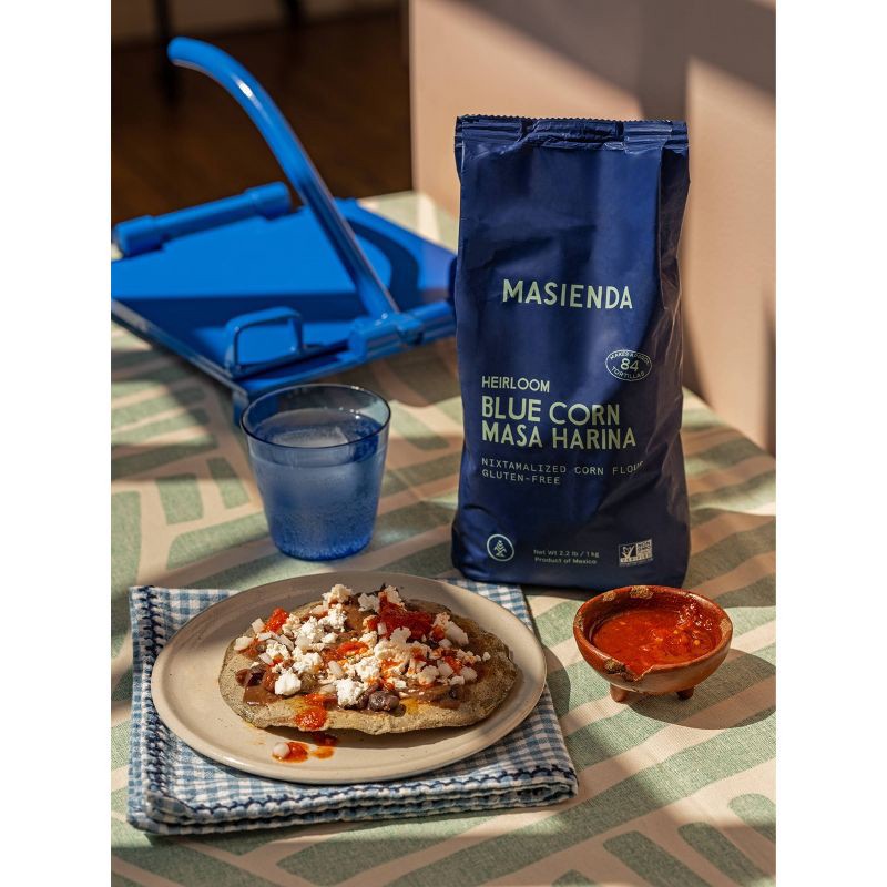 slide 5 of 8, Masienda Heirloom Blue Corn Masa Harina - 2.2lbs, 2.2 lb