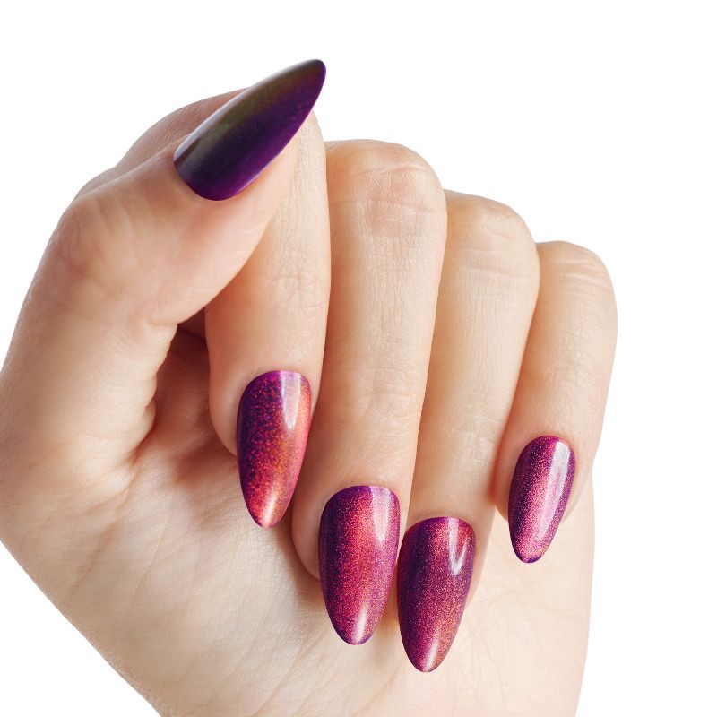 slide 2 of 9, KISS Products Gel Fantasy Magnetic Fake Nails - Stream - 31ct, 31 ct