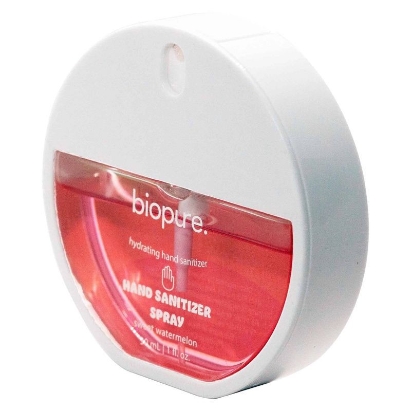 slide 4 of 4, BioPure Hydrating Hand Sanitizer Spray - Sweet Watermelon - 30ml, 30 ml
