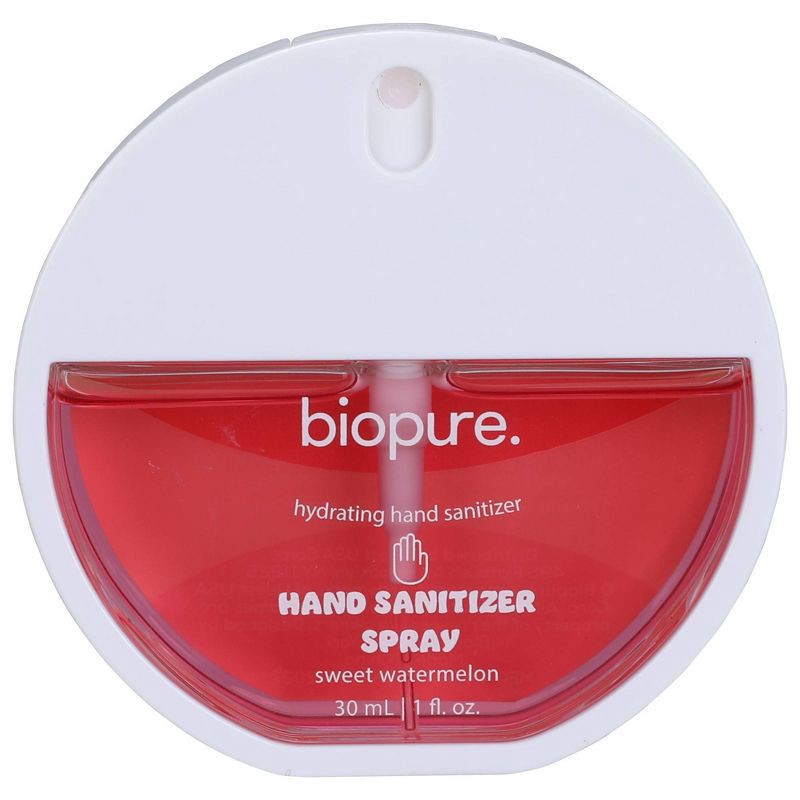 slide 1 of 4, BioPure Hydrating Hand Sanitizer Spray - Sweet Watermelon - 30ml, 30 ml
