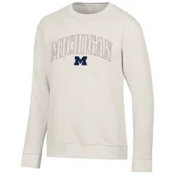 NCAA Michigan Wolverines Men's Crew Neck Fleece Sweatshirt - S
