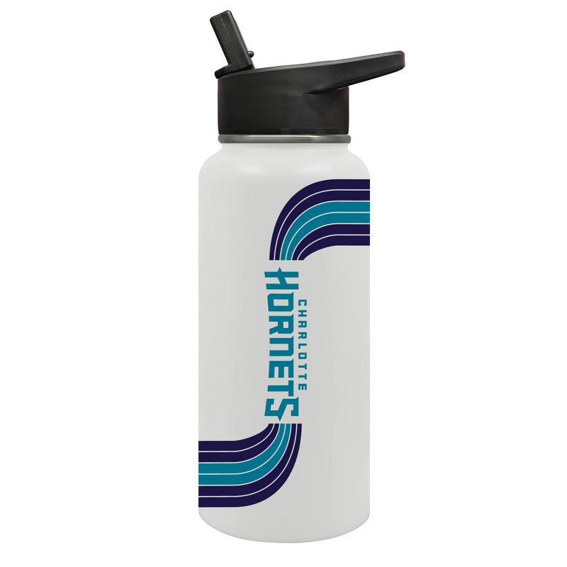 slide 2 of 5, NBA Charlotte Hornets Retro Wave Thirst Water Bottle - 32oz, 32 oz