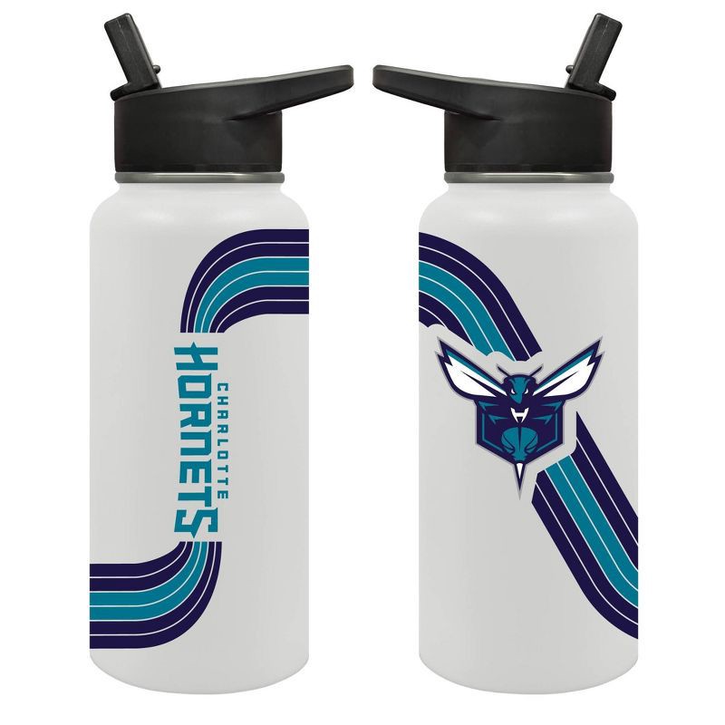 slide 3 of 5, NBA Charlotte Hornets Retro Wave Thirst Water Bottle - 32oz, 32 oz