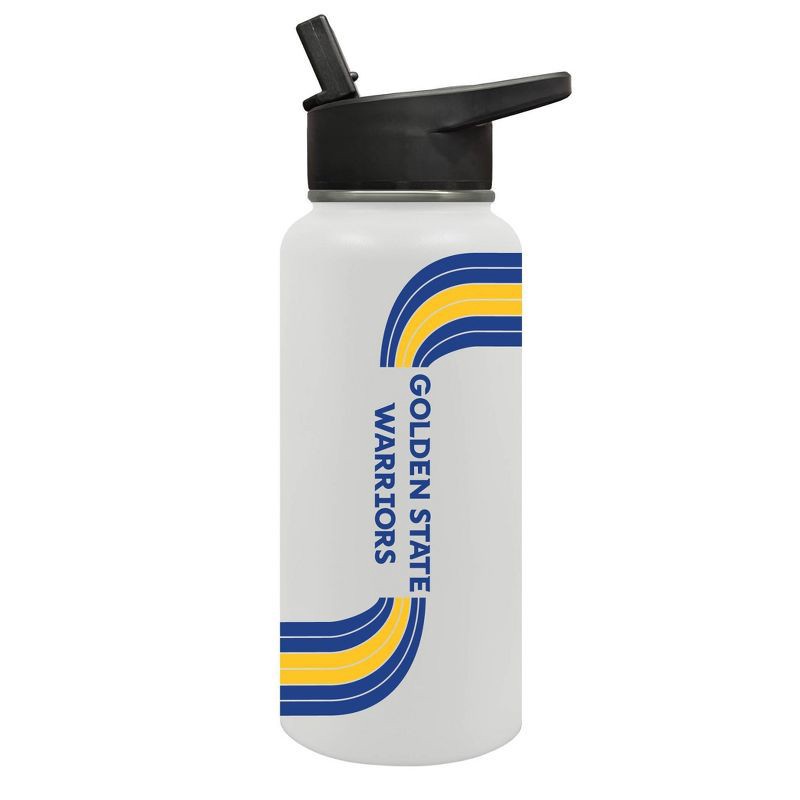 slide 2 of 5, NBA Golden State Warriors Retro Wave Thirst Water Bottle - 32oz, 32 oz
