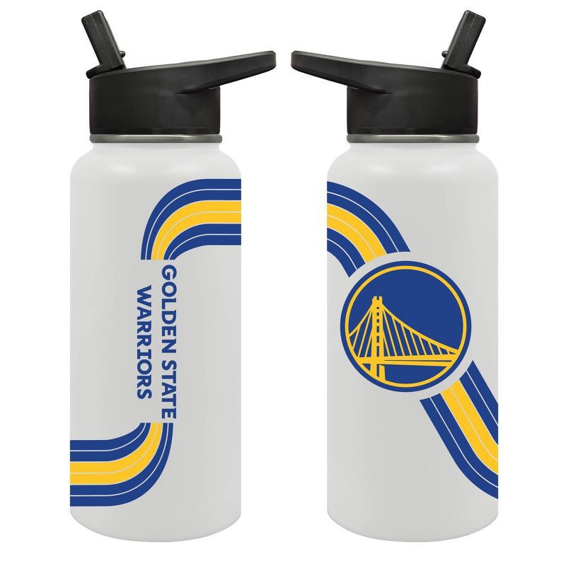 slide 3 of 5, NBA Golden State Warriors Retro Wave Thirst Water Bottle - 32oz, 32 oz