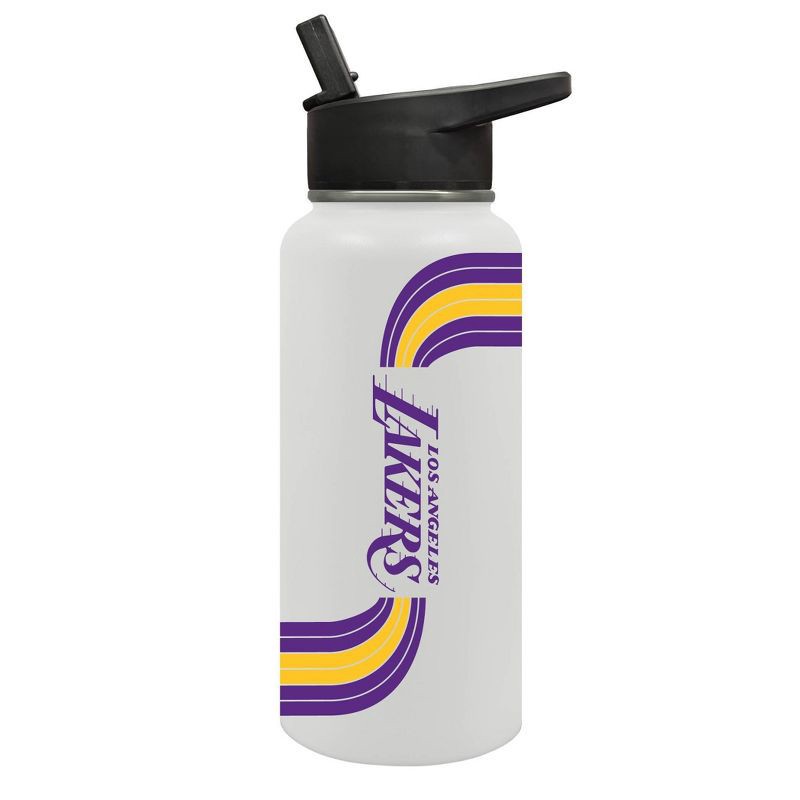 slide 2 of 5, NBA Los Angeles Lakers Retro Wave Thirst Water Bottle - 32oz, 32 oz